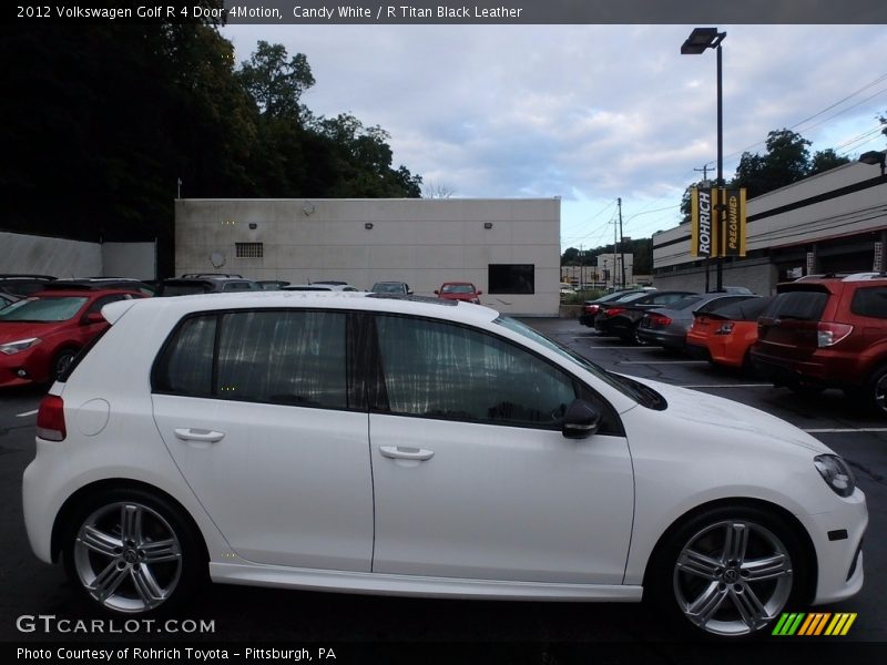 Candy White / R Titan Black Leather 2012 Volkswagen Golf R 4 Door 4Motion