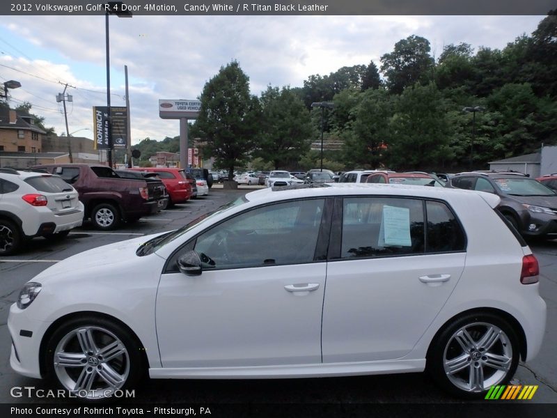 Candy White / R Titan Black Leather 2012 Volkswagen Golf R 4 Door 4Motion