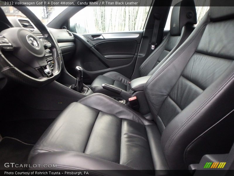 Candy White / R Titan Black Leather 2012 Volkswagen Golf R 4 Door 4Motion