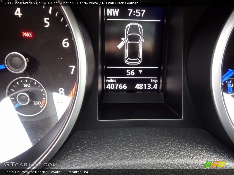 Candy White / R Titan Black Leather 2012 Volkswagen Golf R 4 Door 4Motion