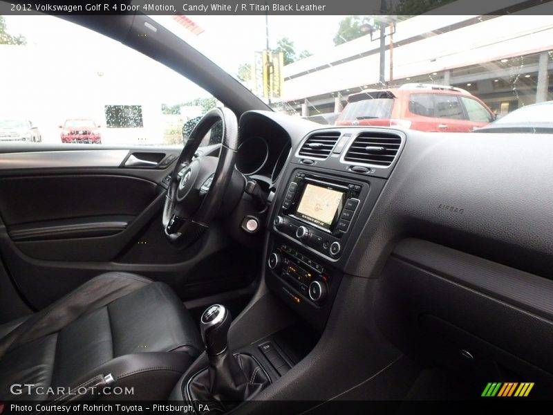 Candy White / R Titan Black Leather 2012 Volkswagen Golf R 4 Door 4Motion