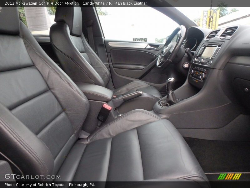 Candy White / R Titan Black Leather 2012 Volkswagen Golf R 4 Door 4Motion