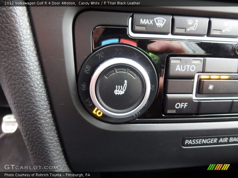 Candy White / R Titan Black Leather 2012 Volkswagen Golf R 4 Door 4Motion