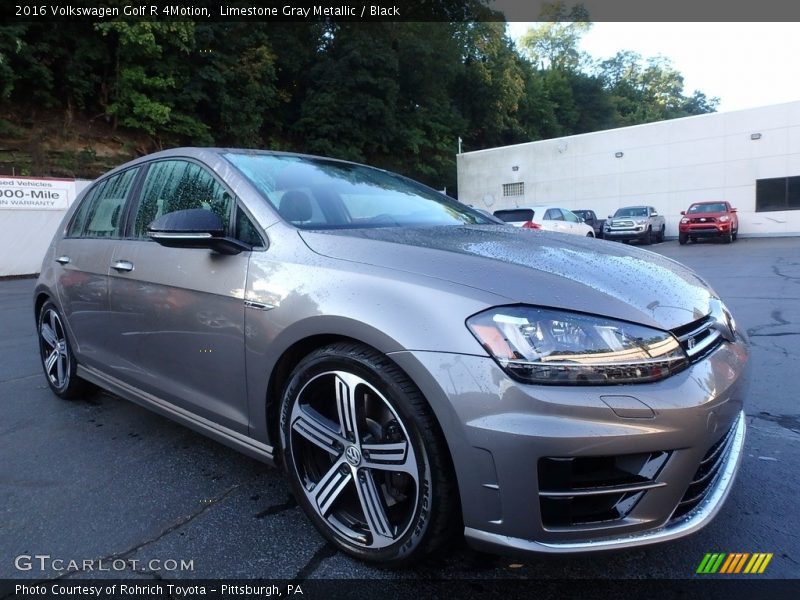 Limestone Gray Metallic / Black 2016 Volkswagen Golf R 4Motion