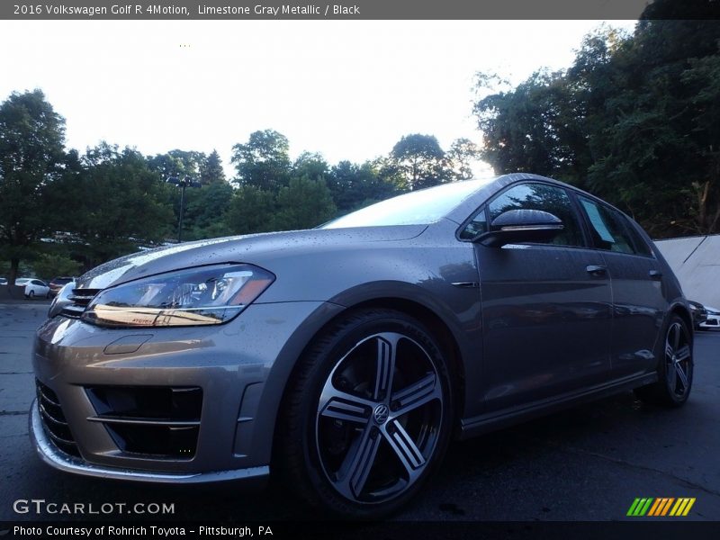 Limestone Gray Metallic / Black 2016 Volkswagen Golf R 4Motion