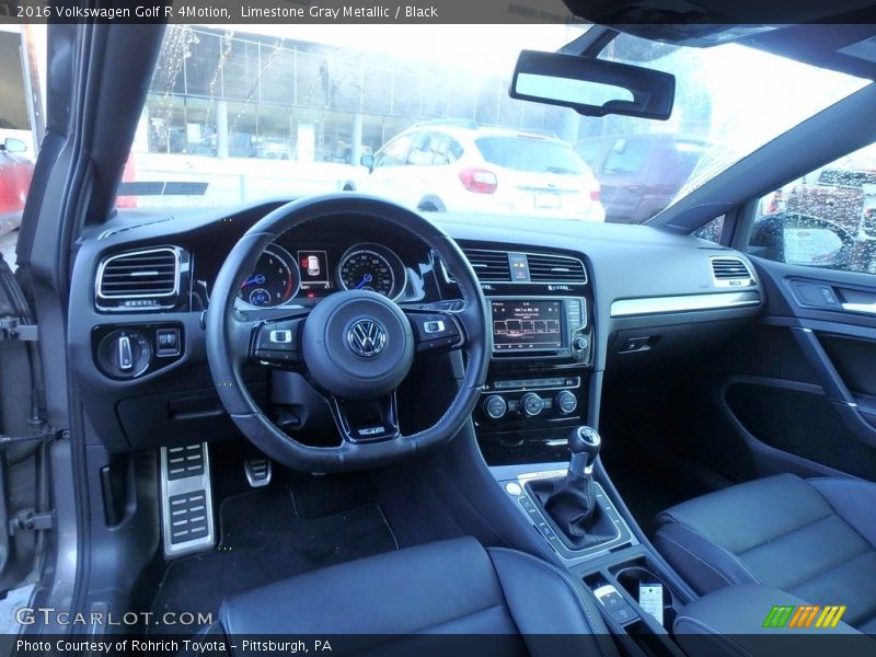 Limestone Gray Metallic / Black 2016 Volkswagen Golf R 4Motion