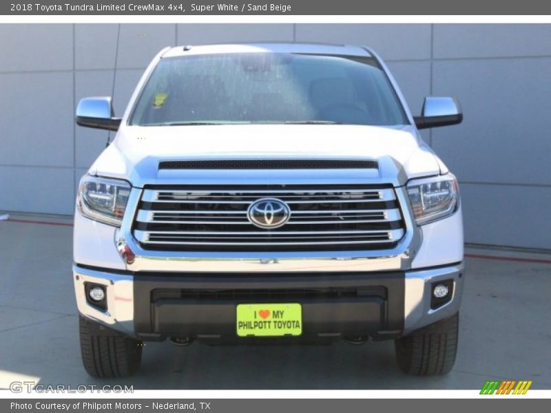 Super White / Sand Beige 2018 Toyota Tundra Limited CrewMax 4x4