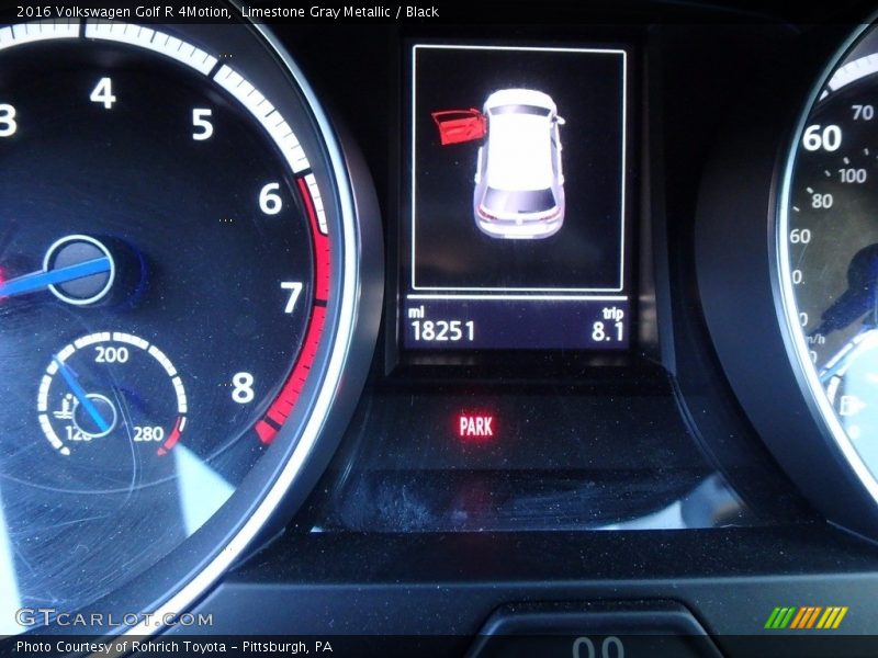 Limestone Gray Metallic / Black 2016 Volkswagen Golf R 4Motion