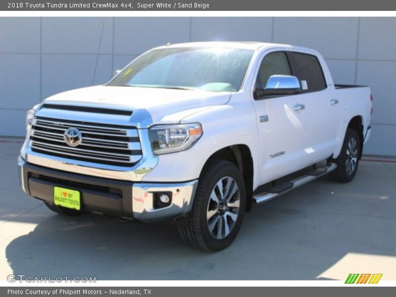 Super White / Sand Beige 2018 Toyota Tundra Limited CrewMax 4x4