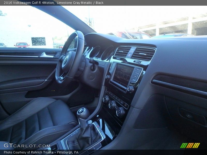 Limestone Gray Metallic / Black 2016 Volkswagen Golf R 4Motion