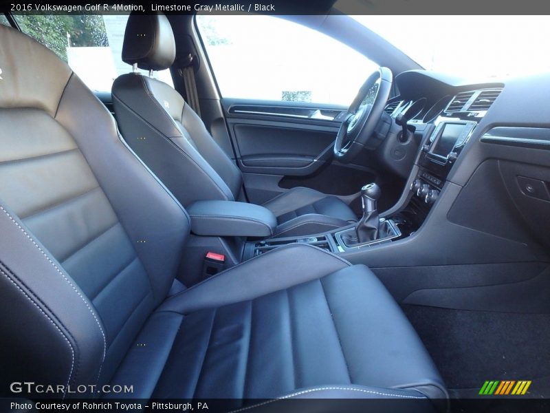 Limestone Gray Metallic / Black 2016 Volkswagen Golf R 4Motion