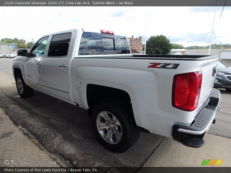 Summit White / Jet Black 2018 Chevrolet Silverado 1500 LTZ Crew Cab 4x4