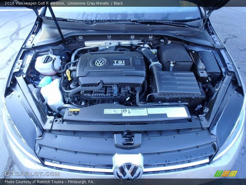 Limestone Gray Metallic / Black 2016 Volkswagen Golf R 4Motion