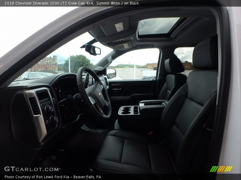 Summit White / Jet Black 2018 Chevrolet Silverado 1500 LTZ Crew Cab 4x4
