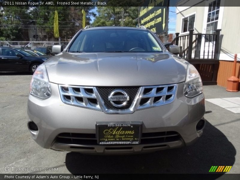 Frosted Steel Metallic / Black 2011 Nissan Rogue SV AWD