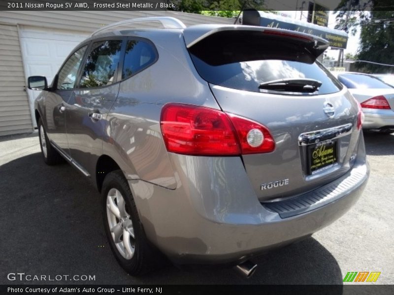 Frosted Steel Metallic / Black 2011 Nissan Rogue SV AWD