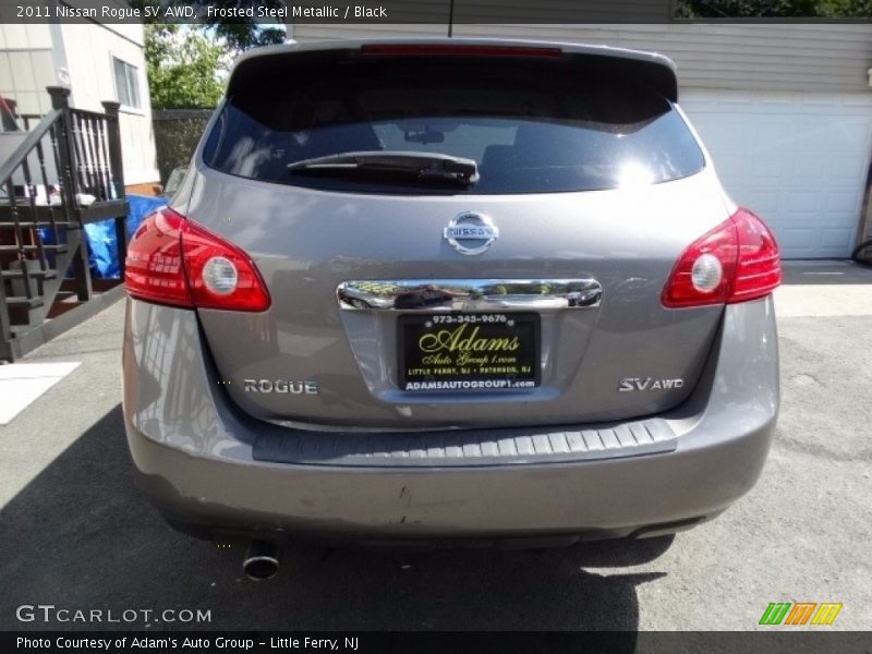 Frosted Steel Metallic / Black 2011 Nissan Rogue SV AWD
