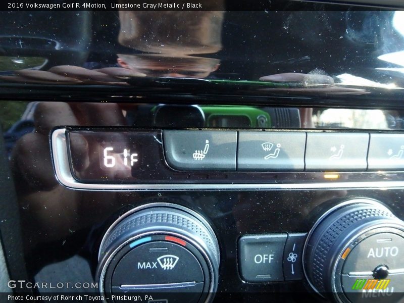 Limestone Gray Metallic / Black 2016 Volkswagen Golf R 4Motion