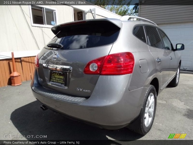 Frosted Steel Metallic / Black 2011 Nissan Rogue SV AWD