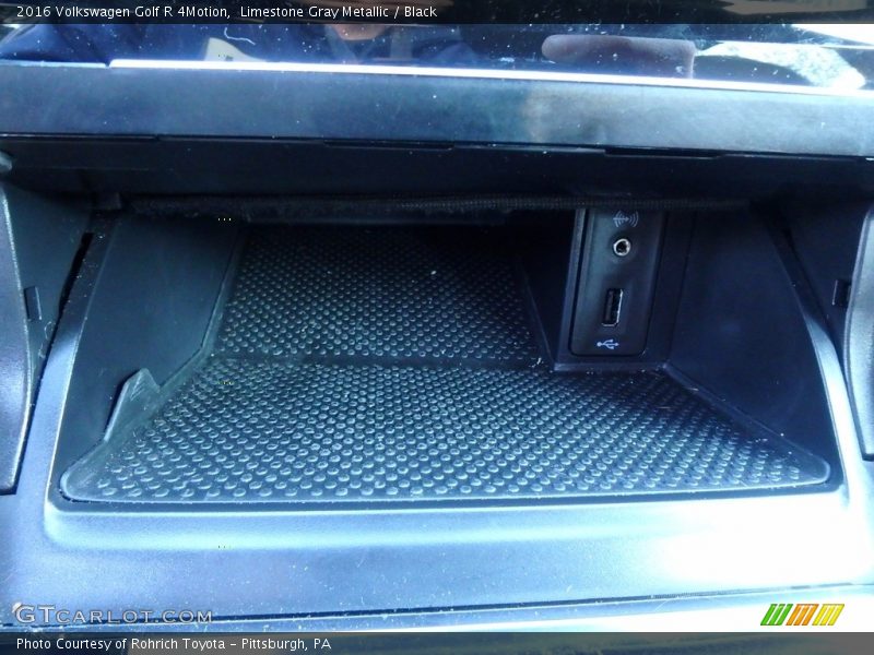 Limestone Gray Metallic / Black 2016 Volkswagen Golf R 4Motion