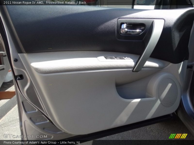 Frosted Steel Metallic / Black 2011 Nissan Rogue SV AWD