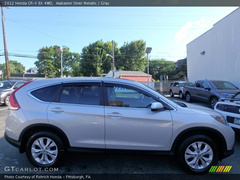 Alabaster Silver Metallic / Gray 2012 Honda CR-V EX 4WD
