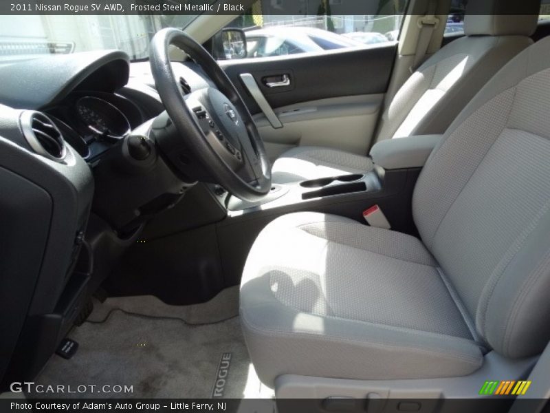 Frosted Steel Metallic / Black 2011 Nissan Rogue SV AWD
