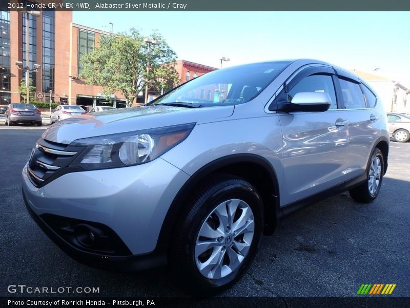 Alabaster Silver Metallic / Gray 2012 Honda CR-V EX 4WD