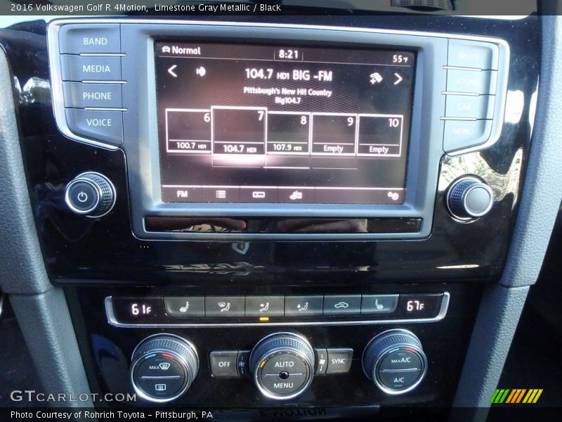 Limestone Gray Metallic / Black 2016 Volkswagen Golf R 4Motion