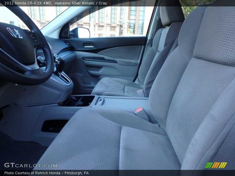 Alabaster Silver Metallic / Gray 2012 Honda CR-V EX 4WD