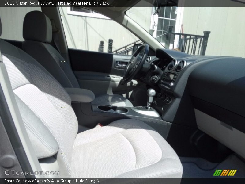 Frosted Steel Metallic / Black 2011 Nissan Rogue SV AWD