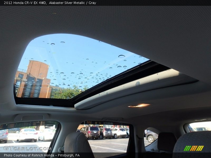 Alabaster Silver Metallic / Gray 2012 Honda CR-V EX 4WD