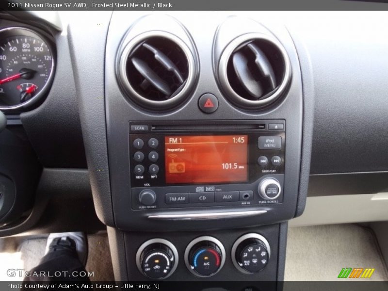 Frosted Steel Metallic / Black 2011 Nissan Rogue SV AWD