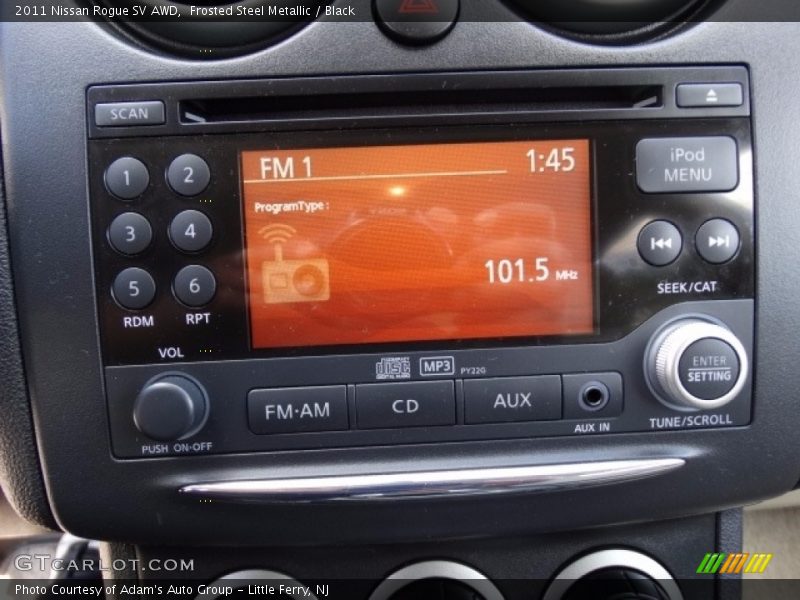 Frosted Steel Metallic / Black 2011 Nissan Rogue SV AWD