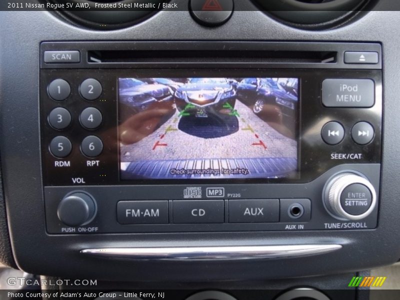 Frosted Steel Metallic / Black 2011 Nissan Rogue SV AWD