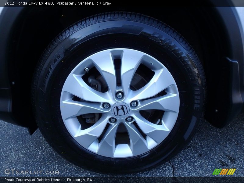 Alabaster Silver Metallic / Gray 2012 Honda CR-V EX 4WD
