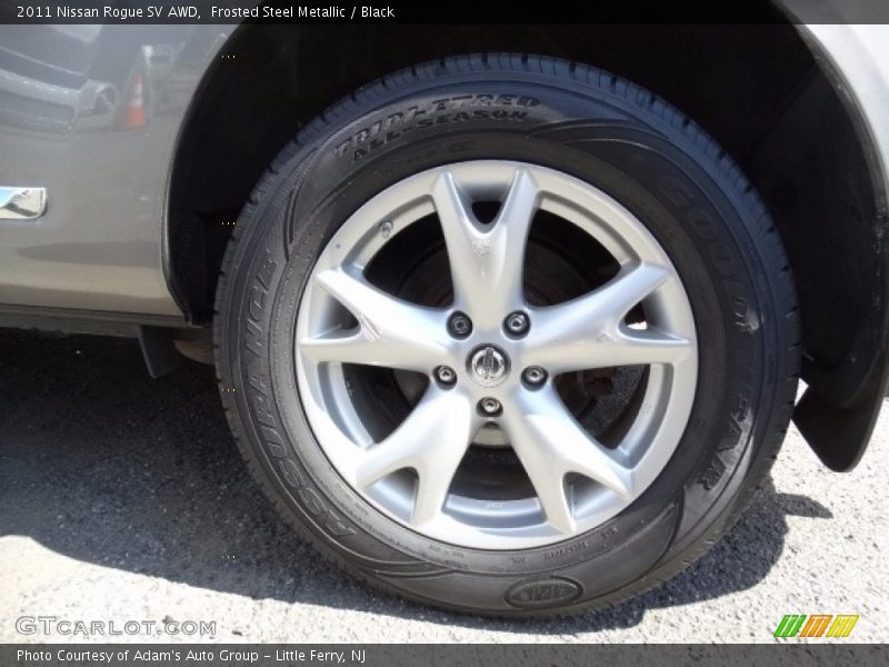 Frosted Steel Metallic / Black 2011 Nissan Rogue SV AWD