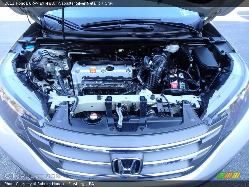 Alabaster Silver Metallic / Gray 2012 Honda CR-V EX 4WD