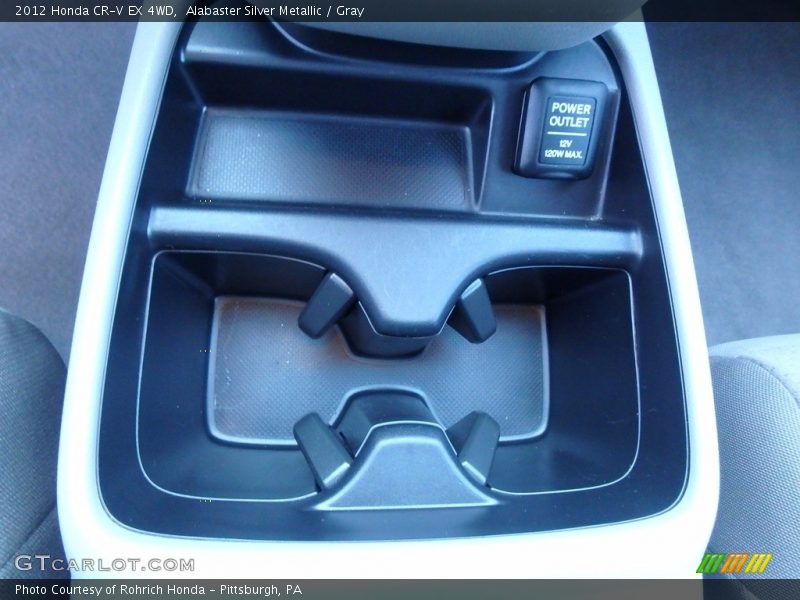 Alabaster Silver Metallic / Gray 2012 Honda CR-V EX 4WD