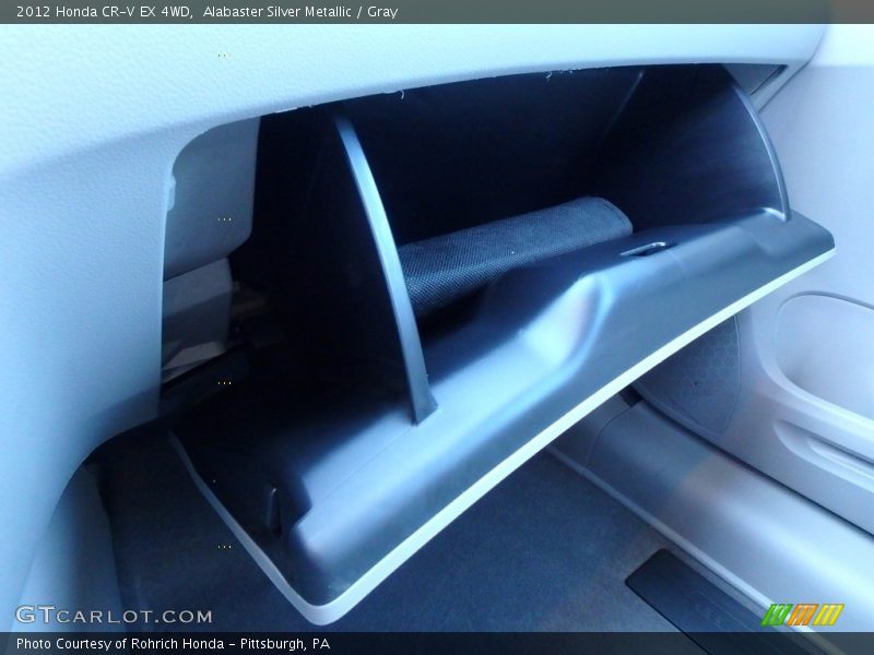 Alabaster Silver Metallic / Gray 2012 Honda CR-V EX 4WD