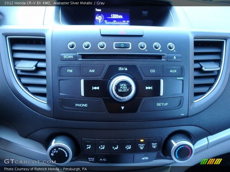 Alabaster Silver Metallic / Gray 2012 Honda CR-V EX 4WD
