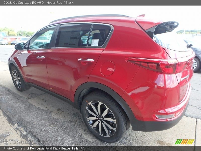 Hyper Red / Black 2018 Kia Sportage EX AWD