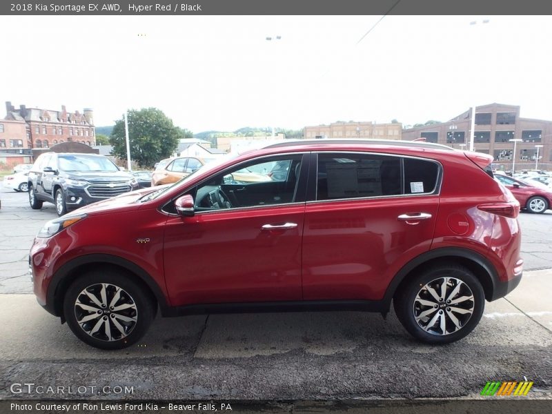 Hyper Red / Black 2018 Kia Sportage EX AWD