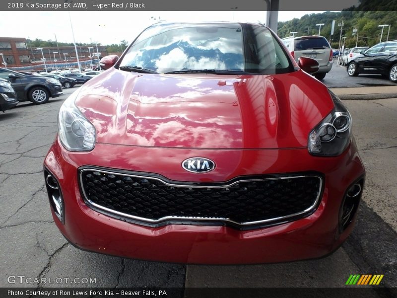 Hyper Red / Black 2018 Kia Sportage EX AWD