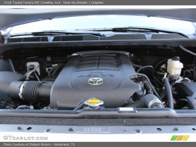 Silver Sky Metallic / Graphite 2018 Toyota Tundra SR5 CrewMax 4x4