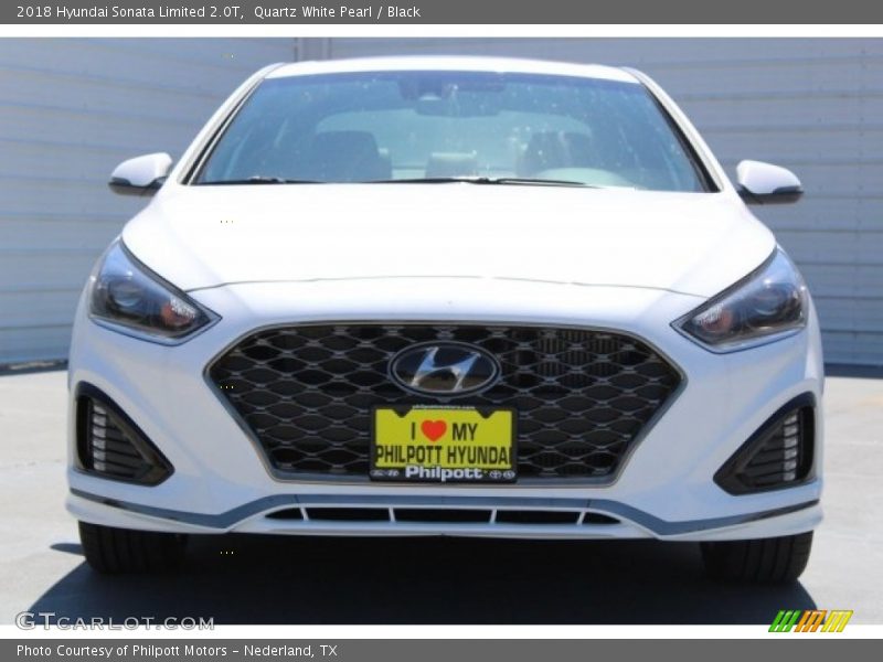 Quartz White Pearl / Black 2018 Hyundai Sonata Limited 2.0T