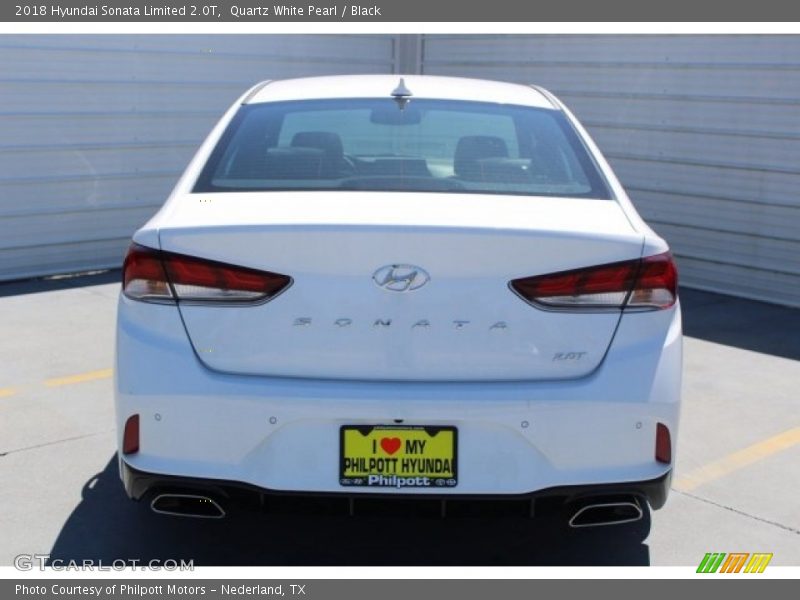 Quartz White Pearl / Black 2018 Hyundai Sonata Limited 2.0T