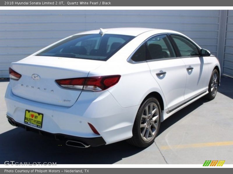 Quartz White Pearl / Black 2018 Hyundai Sonata Limited 2.0T
