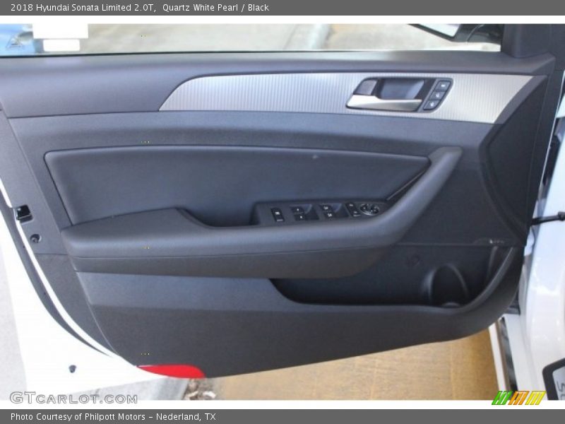 Quartz White Pearl / Black 2018 Hyundai Sonata Limited 2.0T