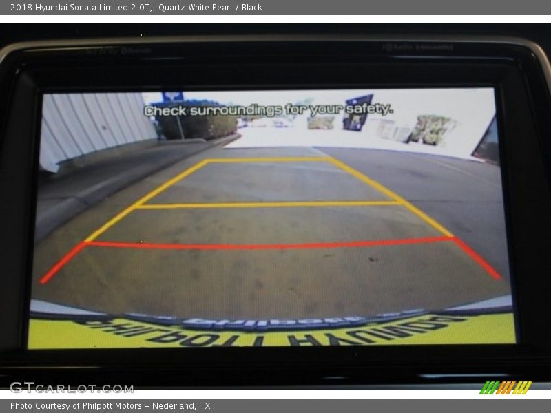 Quartz White Pearl / Black 2018 Hyundai Sonata Limited 2.0T